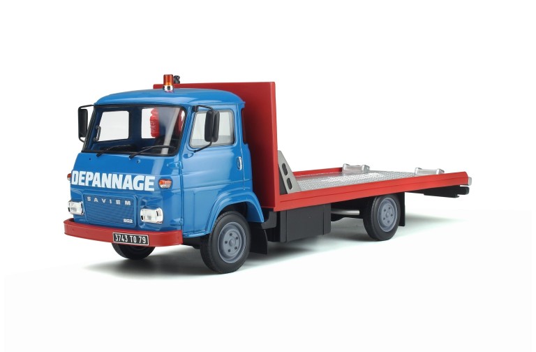 Saviem SG2 Depanneuse Porte-Plateau Bleu Saviem 1975