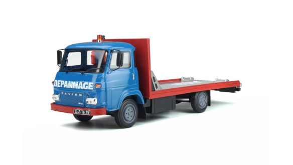 Saviem SG2 Depanneuse Porte-Plateau Bleu Saviem 1975