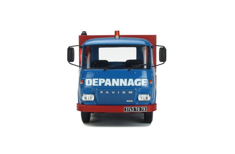 Saviem SG2 Depanneuse Porte-Plateau Bleu Saviem 1975