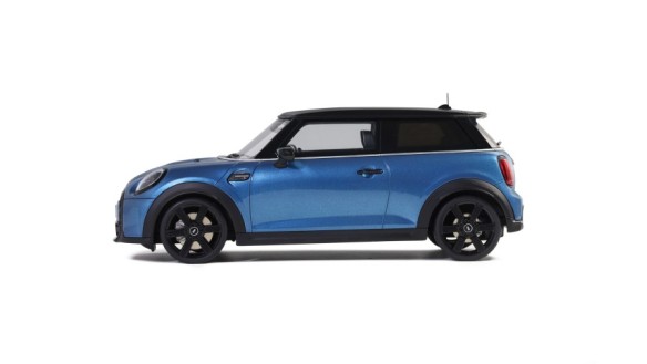 Mini Cooper S Island Blue + White Stripes 2021