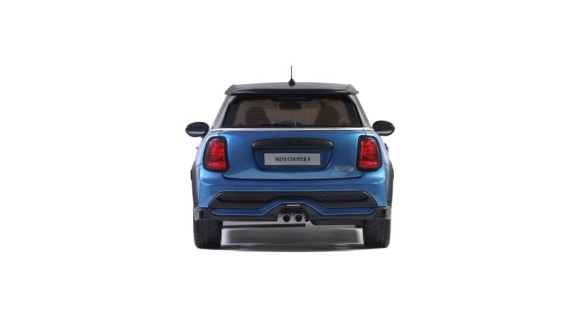 Mini Cooper S Island Blue + White Stripes 2021