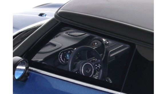 Mini Cooper S Island Blue + White Stripes 2021