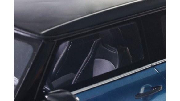 Mini Cooper S Island Blue + White Stripes 2021