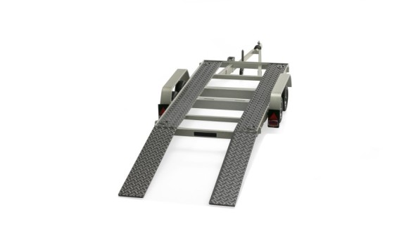 Remorque porte véhicule 1/18 Silver 1980