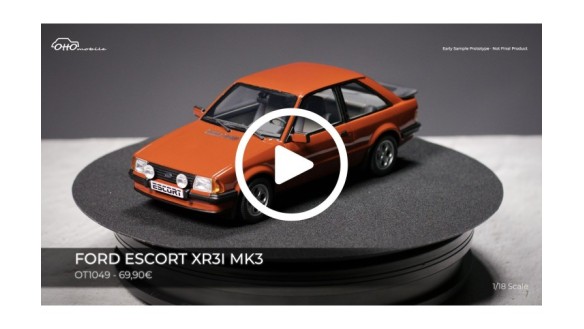 Ford Escort XR3i MK3 Sunburst red 1985