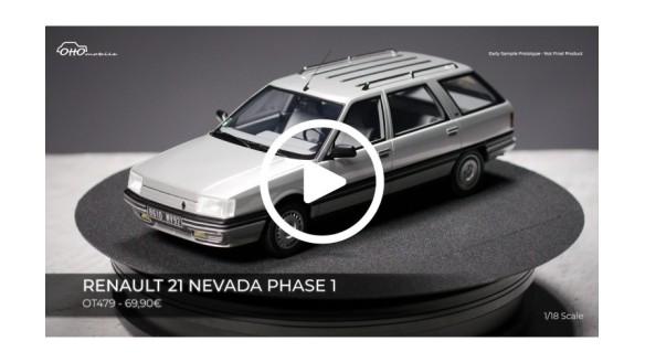 Renault 21 Nevada Phase 1 Argent Metallic 1988