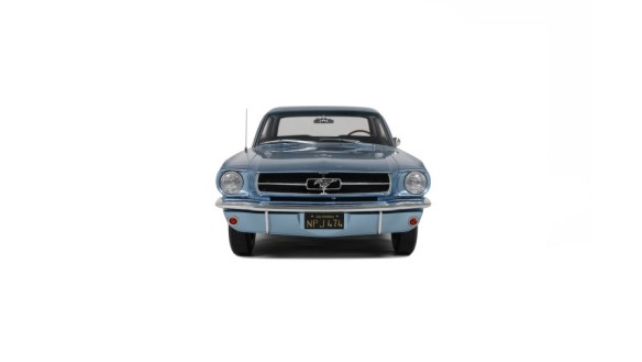 Ford Mustang V8 Hardtop Silver Blue Pony 1965