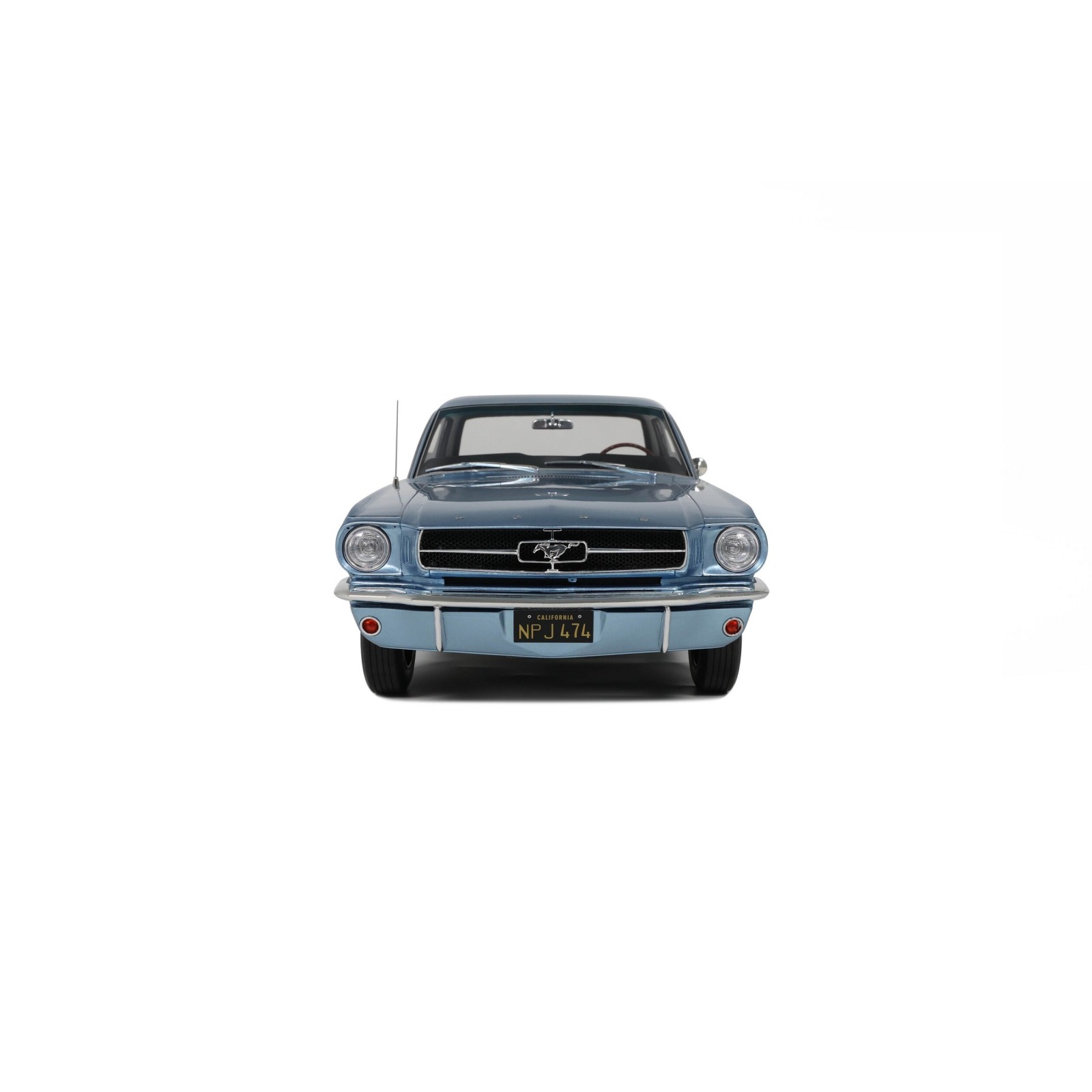 Ford Mustang V8 Hardtop Silver Blue Pony 1965