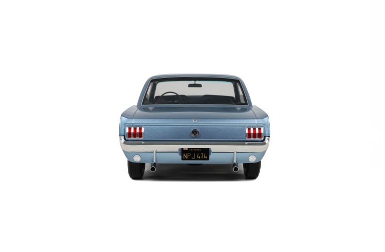 Ford Mustang V8 Hardtop Silver Blue Pony 1965