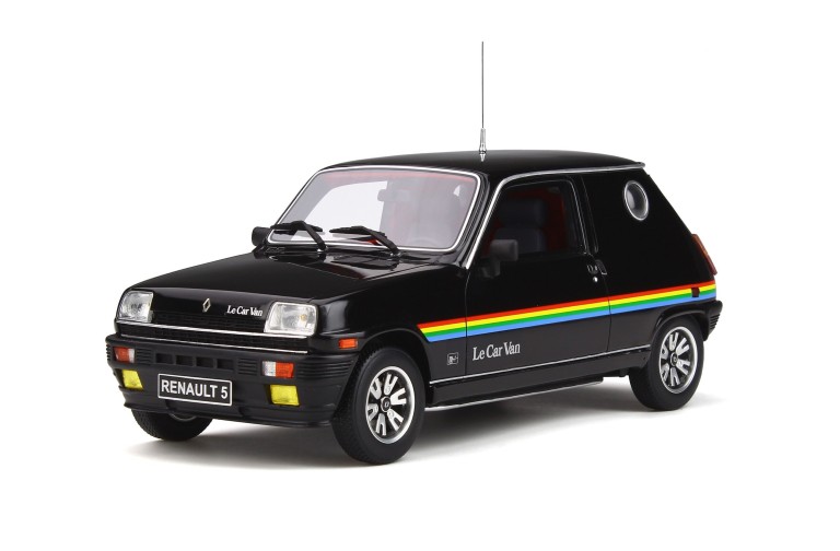 Renault 5 Le Car Van Black With Rainbow Stripping 1980