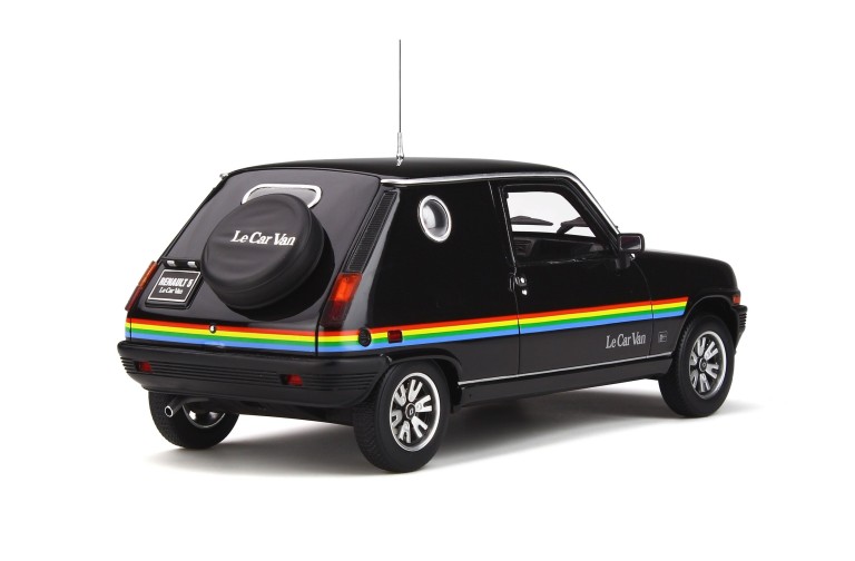 Renault 5 Le Car Van Black With Rainbow Stripping 1980