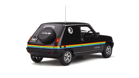 Renault 5 Le Car Van Black With Rainbow Stripping 1980