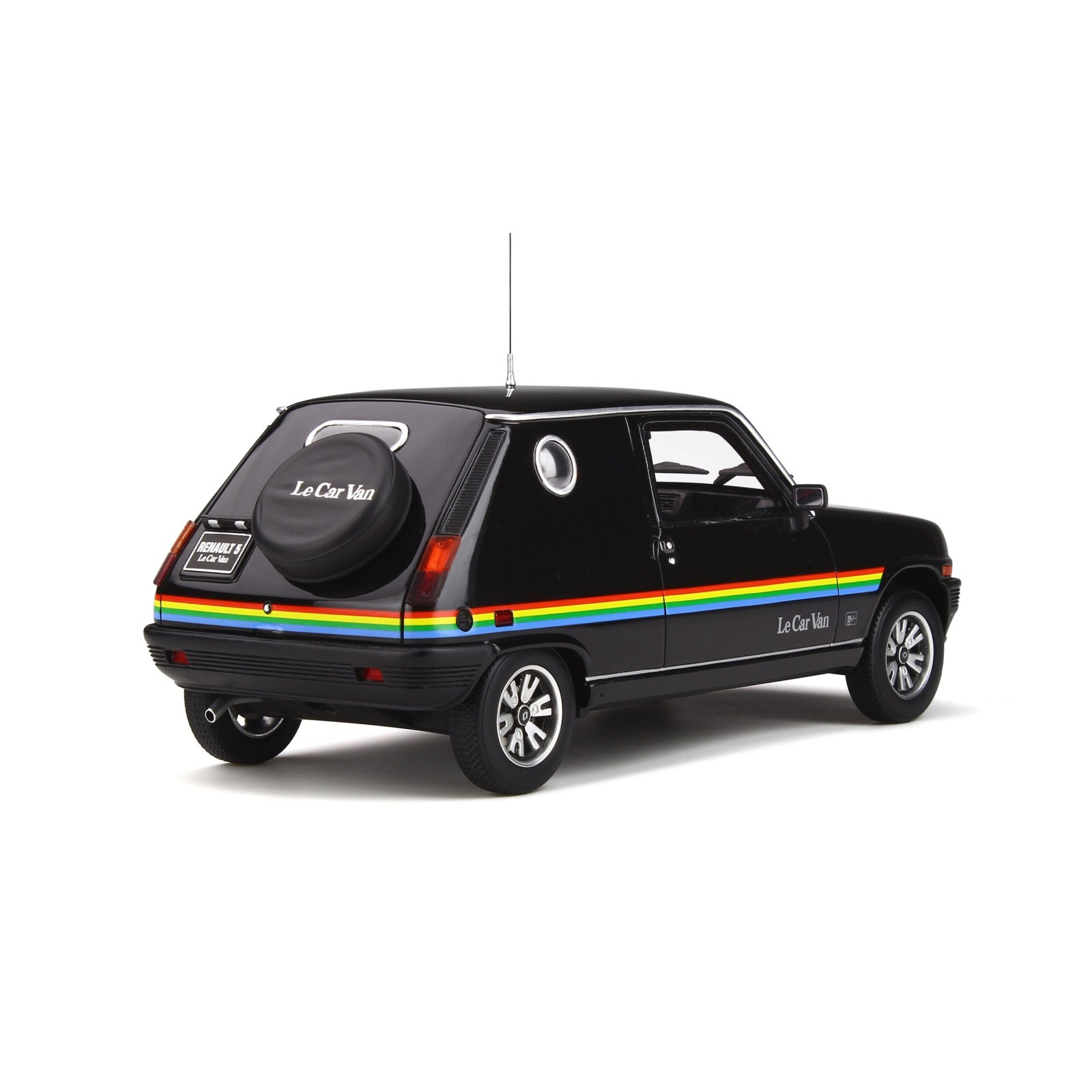 Renault 5 Le Car Van Black With Rainbow Stripping 1980