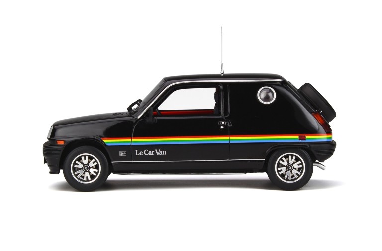 Renault 5 Le Car Van Black With Rainbow Stripping 1980