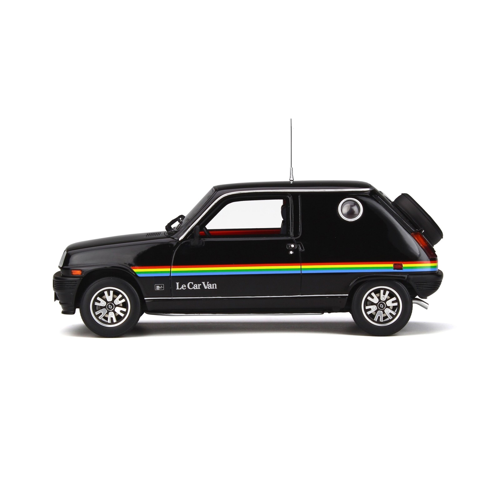 Renault 5 Le Car Van Black With Rainbow Stripping 1980
