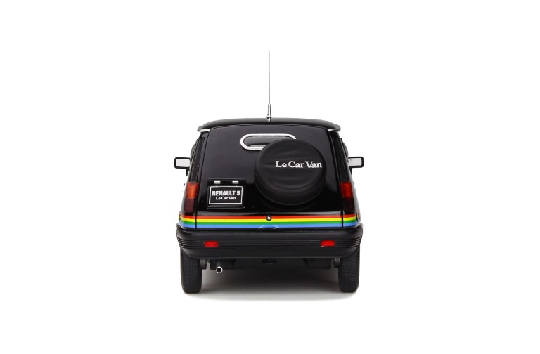 Renault 5 Le Car Van Black With Rainbow Stripping 1980