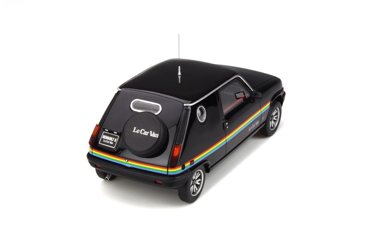 Renault 5 Le Car Van Black With Rainbow Stripping 1980