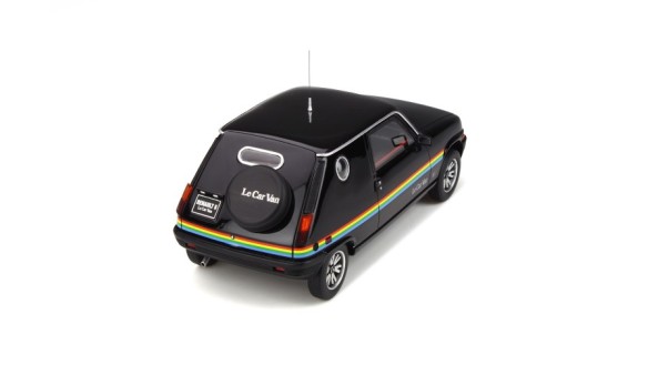 Renault 5 Le Car Van Black With Rainbow Stripping 1980