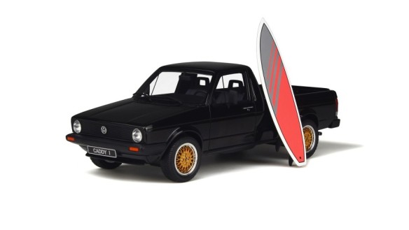 Volkswagen Caddy with Surfboard Red/grey Black L041 1979