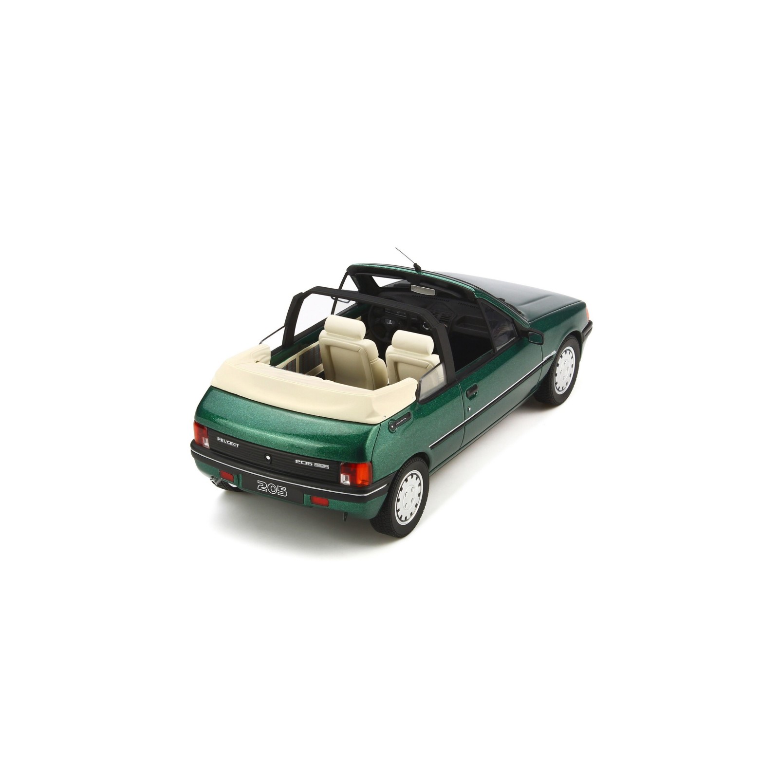 Peugeot 205 Cabriolet Roland-Garros Vert Rollant Garros Metallisé 1989