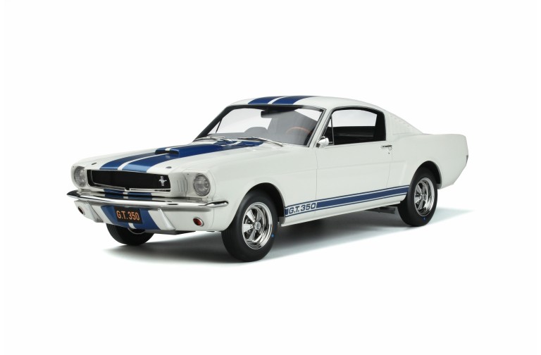 Shelby GT350 Wimbledon White and Blue stripes 1965