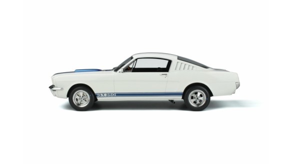 Shelby GT350 Wimbledon White and Blue stripes 1965
