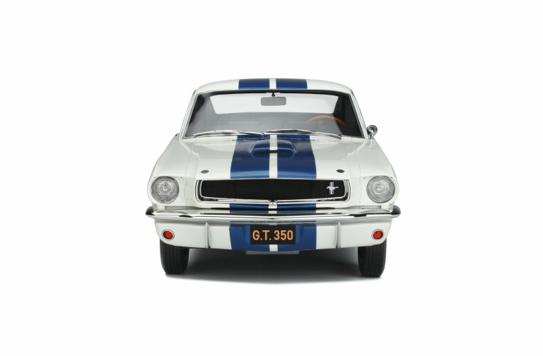 Shelby GT350 Wimbledon White and Blue stripes 1965