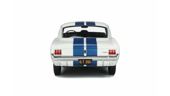 Shelby GT350 Wimbledon White and Blue stripes 1965