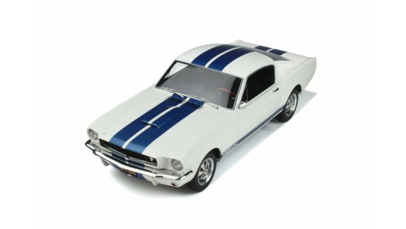 Shelby GT350 Wimbledon White and Blue stripes 1965