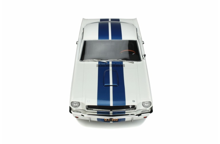 Shelby GT350 Wimbledon White and Blue stripes 1965