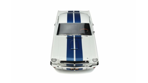 Shelby GT350 Wimbledon White and Blue stripes 1965