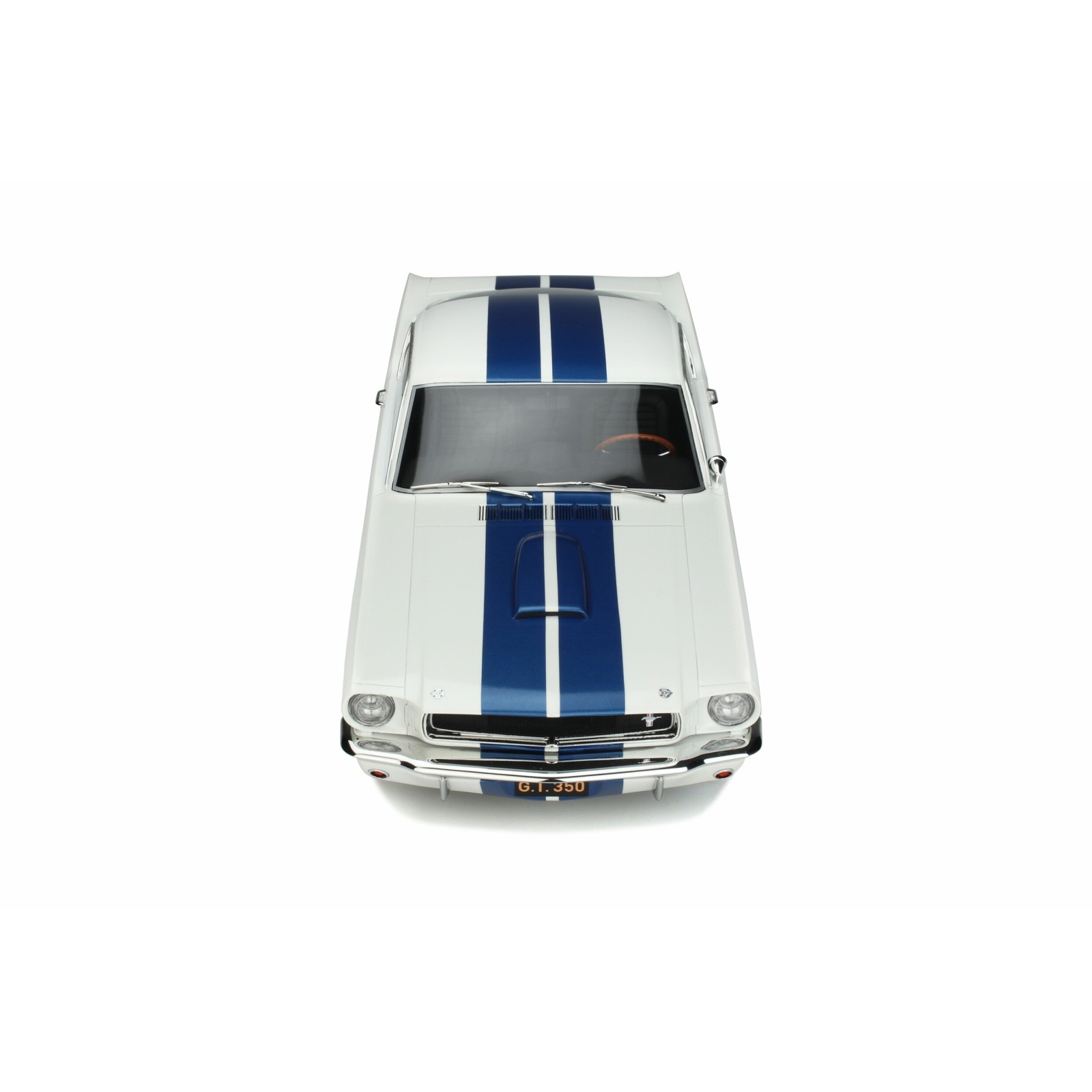 Shelby GT350 Wimbledon White and Blue stripes 1965