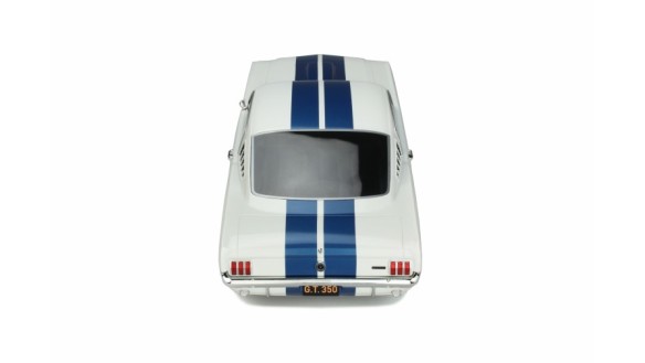 Shelby GT350 Wimbledon White and Blue stripes 1965