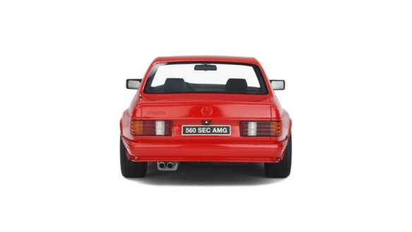 Mercedes-Benz W126 560 SEC wide body Signal Red 568 1986