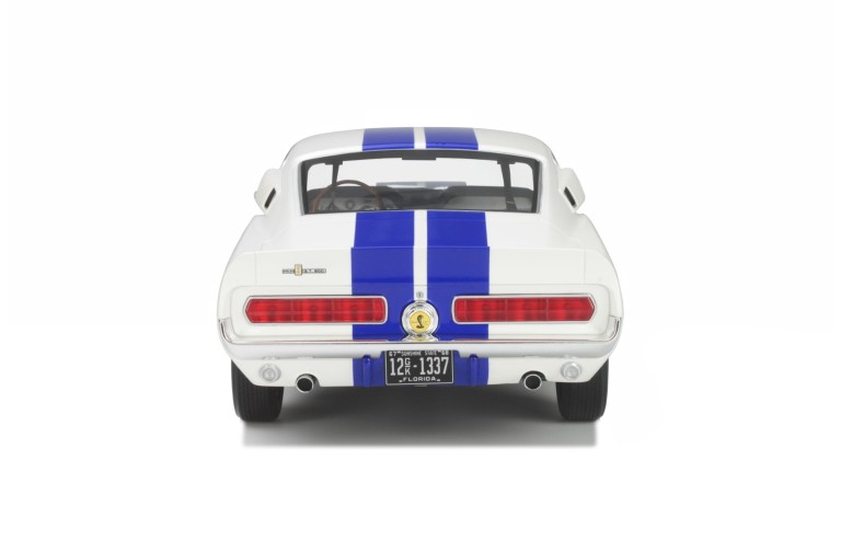 Shelby GT500 Wimbledon White and Blue stripes 1967