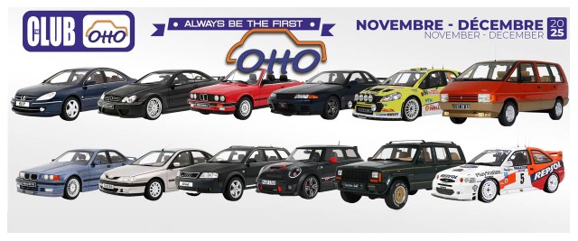 OttOmobile : D&eacute;couvrez les nouvelles voitures miniatures 1/18e de novembre et d&eacute;cembre 2025